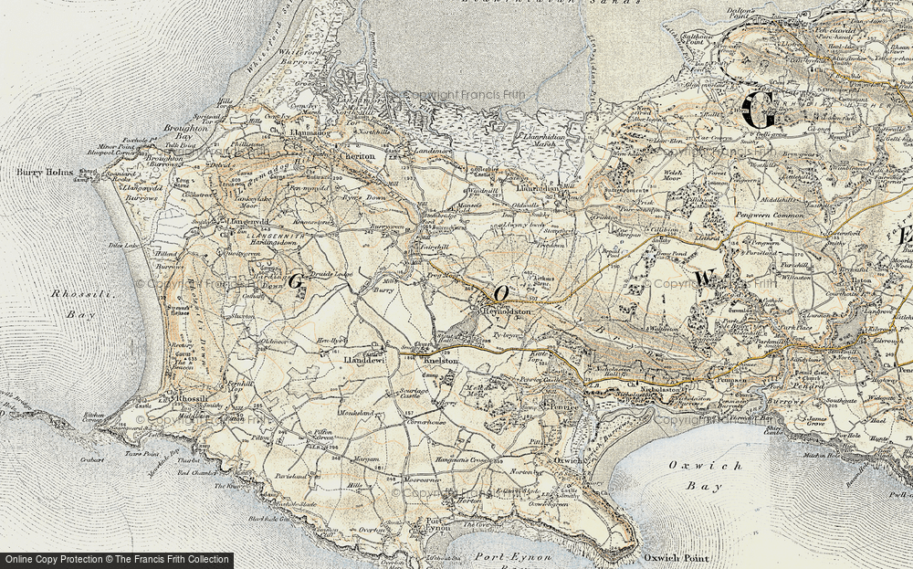 Old Map of Frog Moor, 1900-1901 in 1900-1901