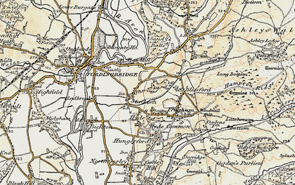 Old map of Hungerford in 1897-1909