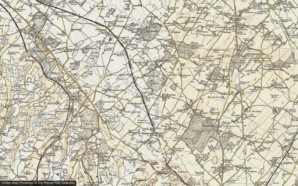 Old Map of Frogham, 1898-1899 in 1898-1899