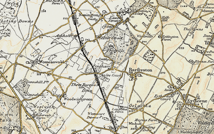 Old map of Frogham in 1898-1899