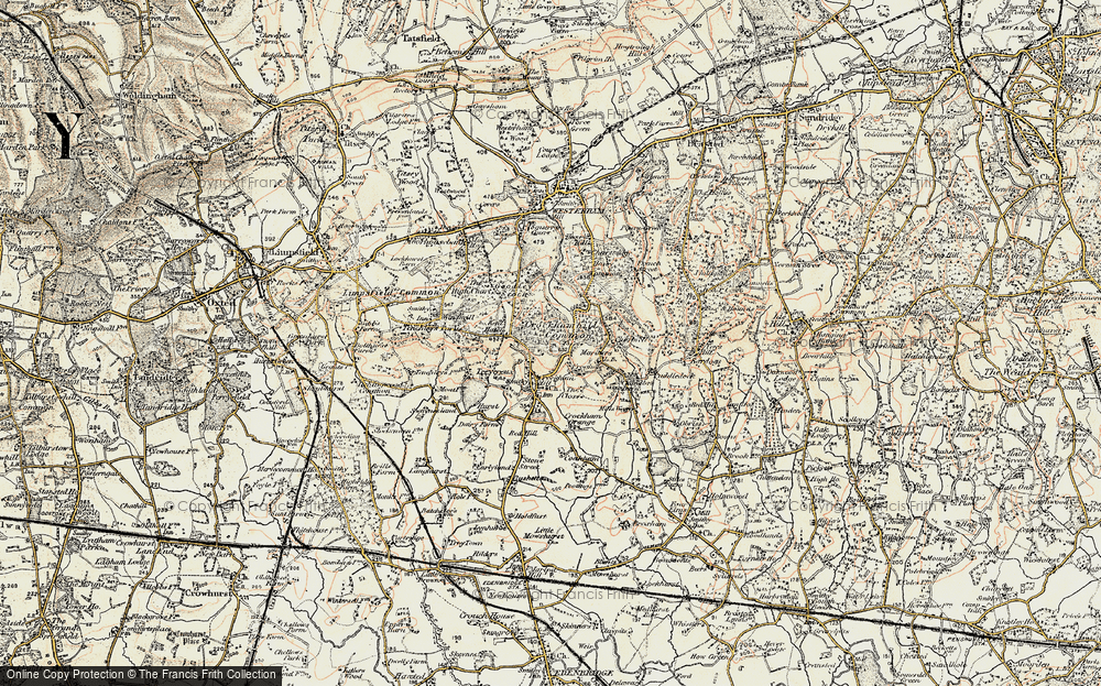 Old Map of Froghole, 1898-1902 in 1898-1902