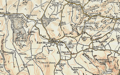 Old map of Bereleigh Ho in 1897-1900
