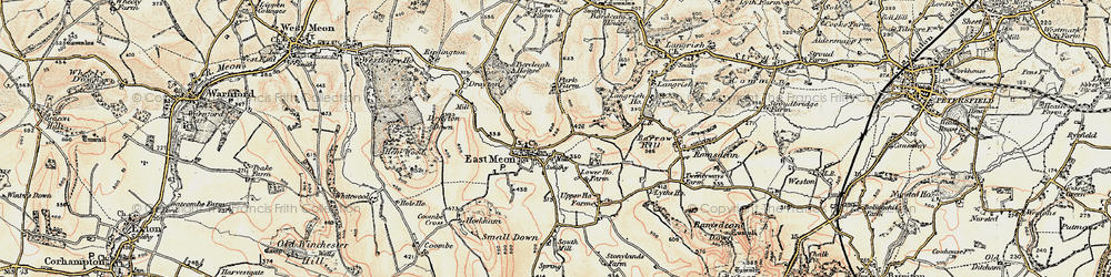 Old map of Drayton in 1897-1900