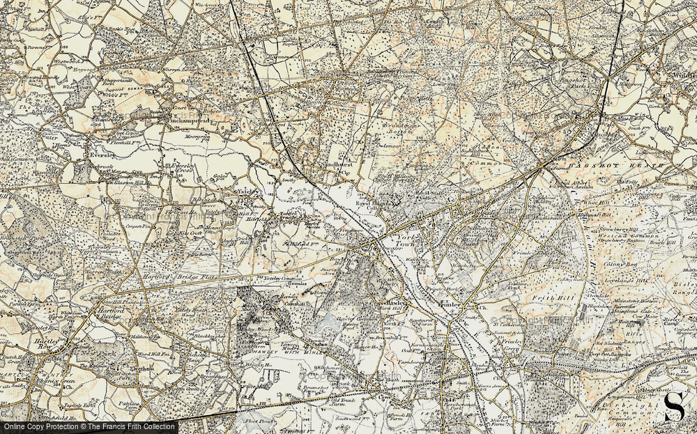 Old Map of Frogmore, 1897-1909 in 1897-1909