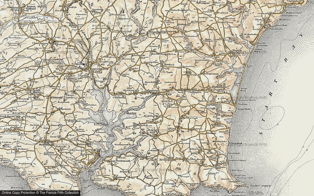 Old Map of Frogmore, 1899 in 1899