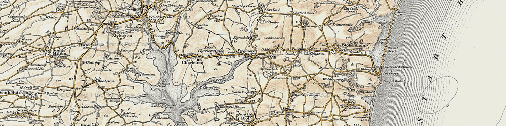 Old map of Frogmore in 1899