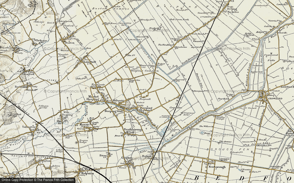 Old Map of Frognall, 1901-1902 in 1901-1902