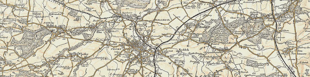 Old map of Fromefield in 1898-1899