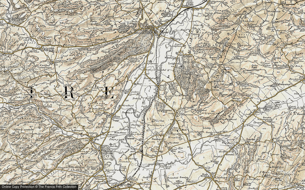 Old Map of Fron, 1902-1903 in 1902-1903