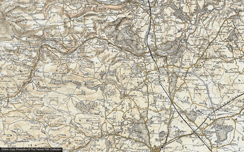 Old Map of Fron, 1902-1903 in 1902-1903
