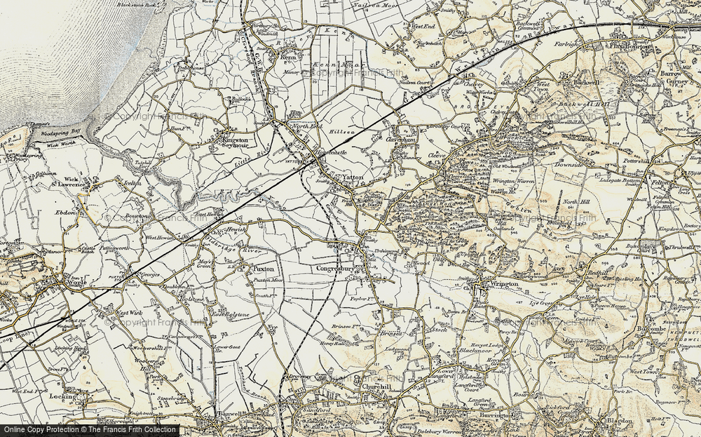 Old Map of Frost Hill, 1899-1900 in 1899-1900