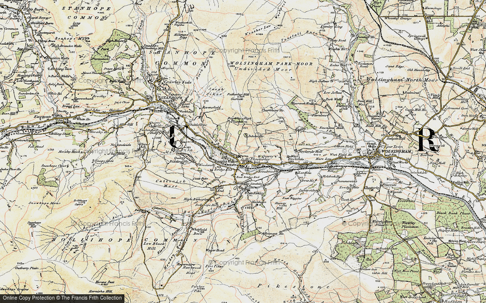 Old Map of Frosterley, 1901-1904 in 1901-1904