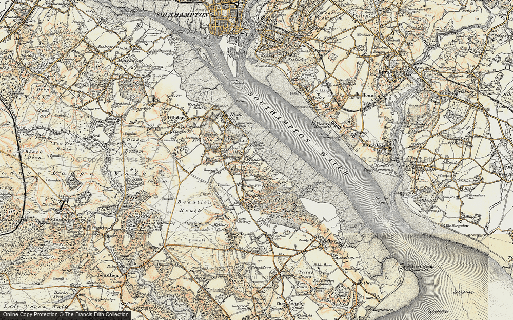 Old Map of Frostlane, 1897-1909 in 1897-1909