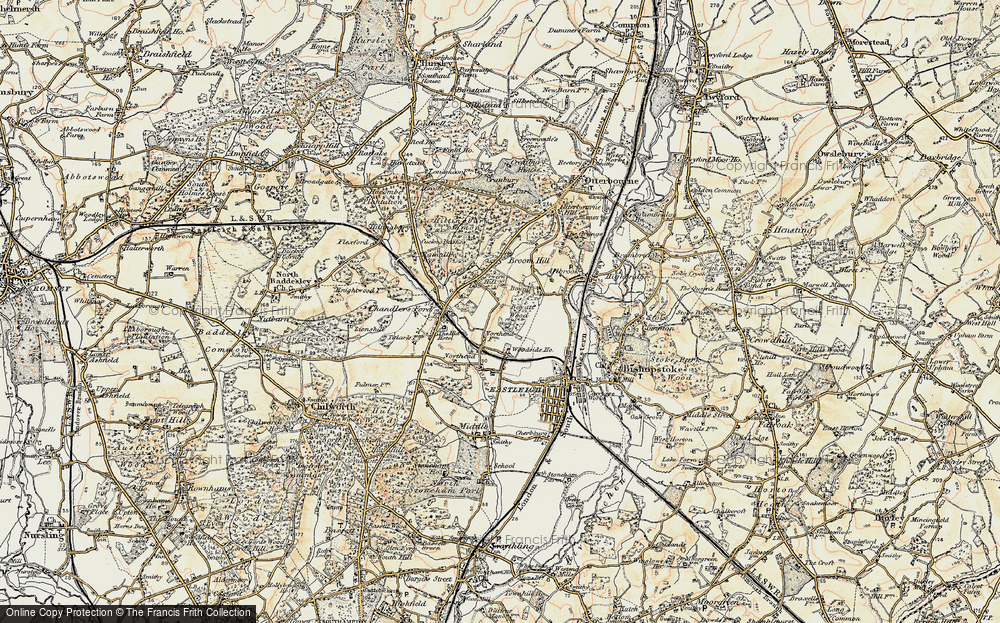 Old Map of Fryern Hill, 1897-1909 in 1897-1909
