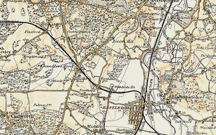 Old map of Fryern Hill in 1897-1909