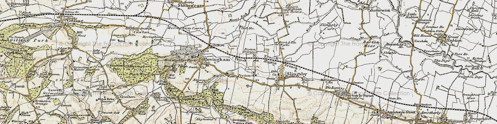 Old map of Fryton in 1903-1904