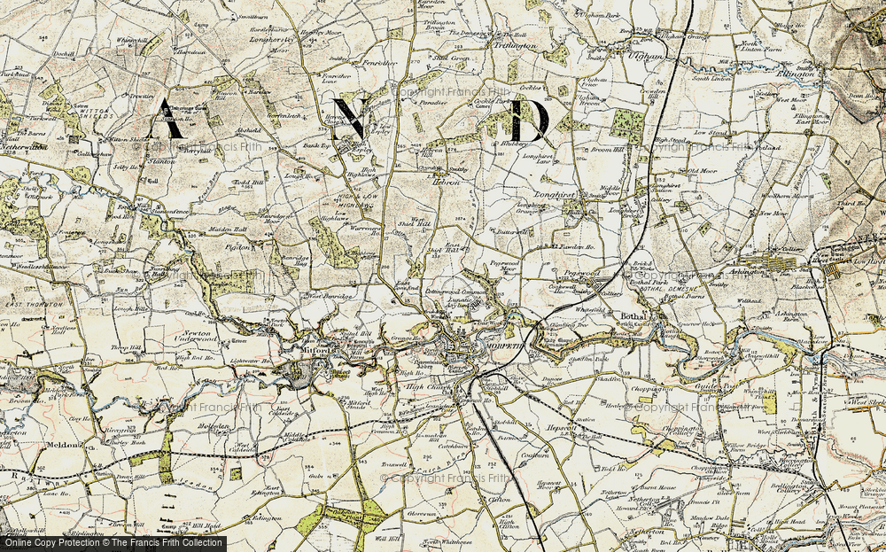 Old Map of Fulbeck, 1901-1903 in 1901-1903