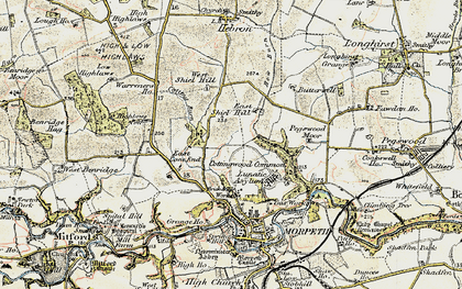 Old map of Fulbeck in 1901-1903