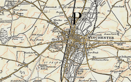 Old map of Fulflood in 1897-1900