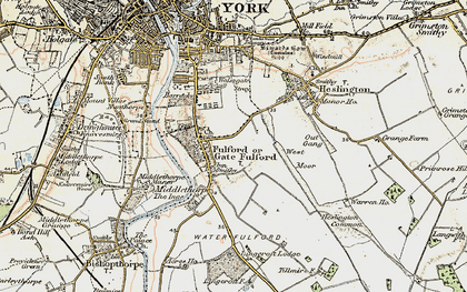 Old map of Fulford in 1903