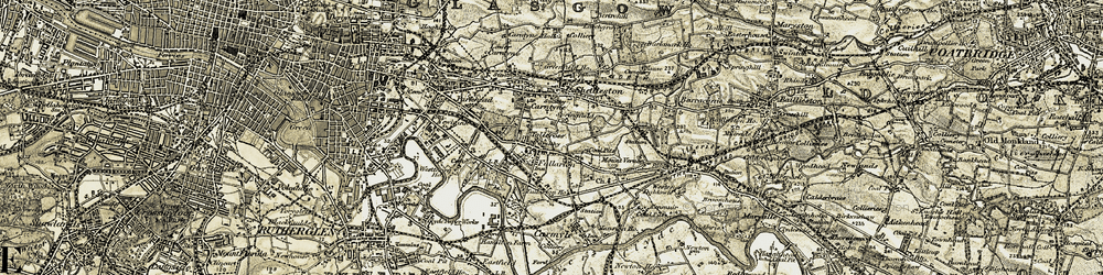 Old map of Fullarton in 1904-1905