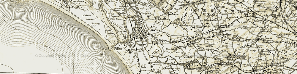 Old map of Fullarton in 1905-1906