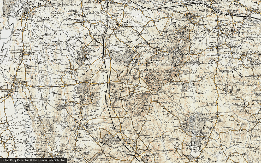 Old Map of Fullers Moor, 1902-1903 in 1902-1903
