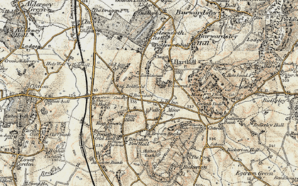 Old map of Fullers Moor in 1902-1903