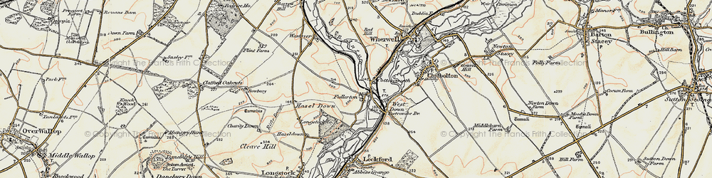 Old map of Fullerton in 1897-1900