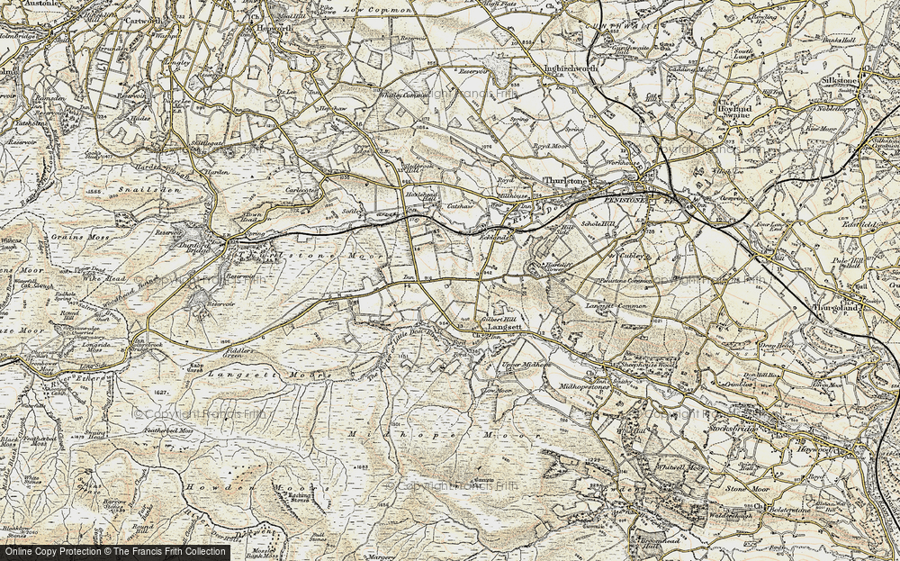 Old Map of Fullshaw, 1903 in 1903