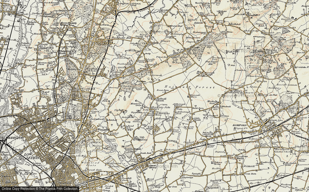 Old Map of Fullwell Cross, 1897-1898 in 1897-1898