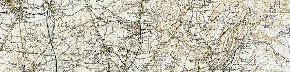 Old map of Fullwood in 1903