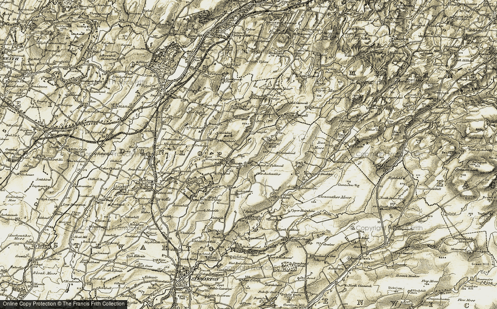Old Map of Fullwood, 1905-1906 in 1905-1906