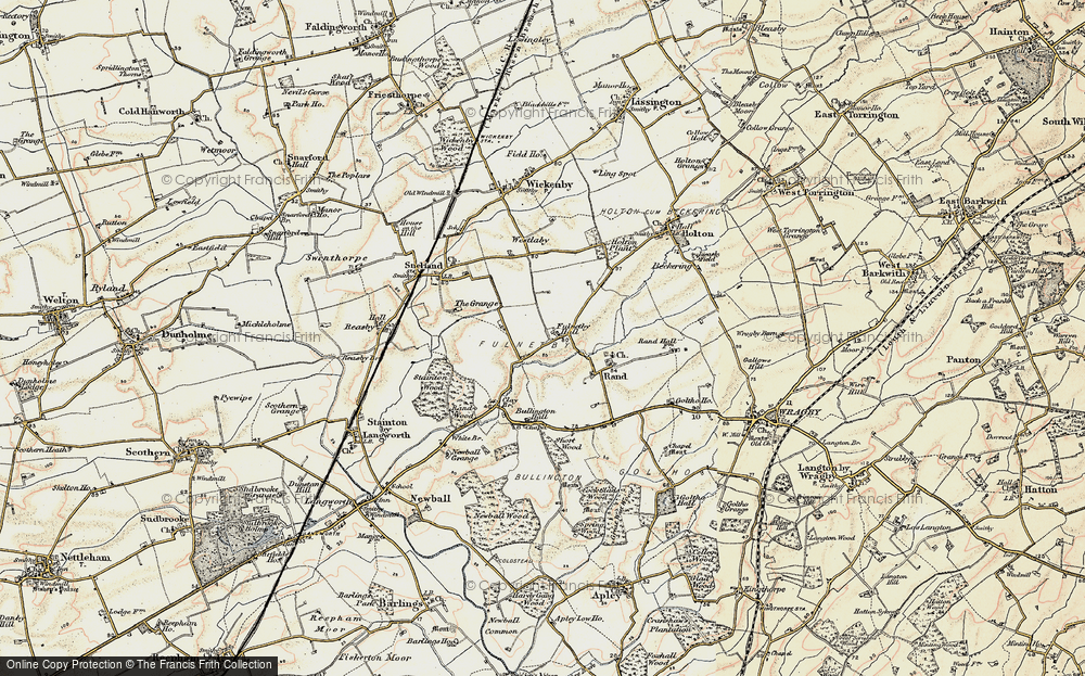 Old Map of Fulnetby, 1902-1903 in 1902-1903