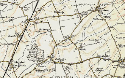 Old map of Fulnetby in 1902-1903