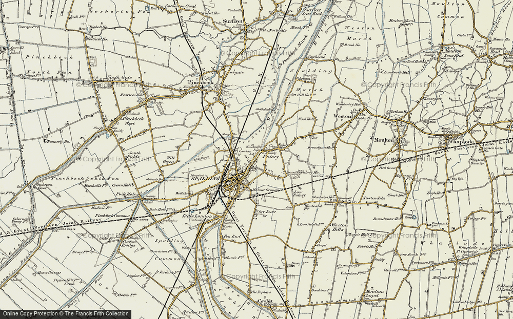 Old Map of Fulney, 1901-1903 in 1901-1903