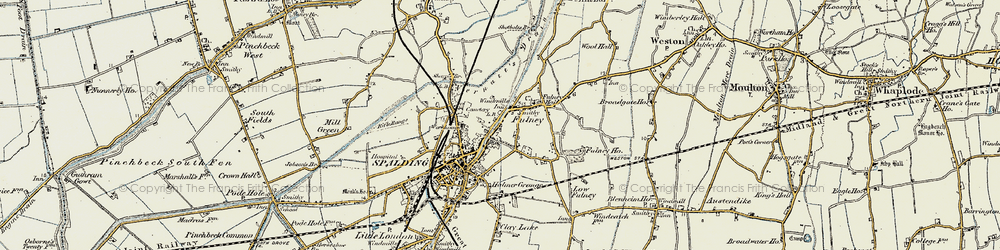 Old map of Fulney in 1901-1903