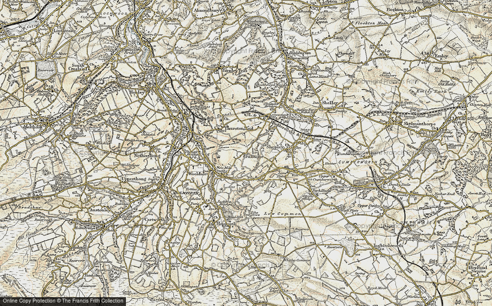 Old Map of Fulstone, 1903 in 1903