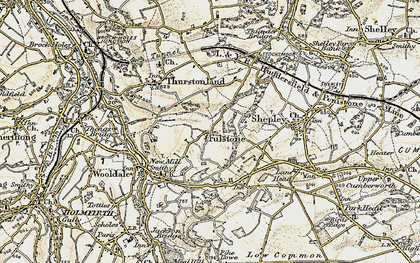 Old map of Fulstone in 1903