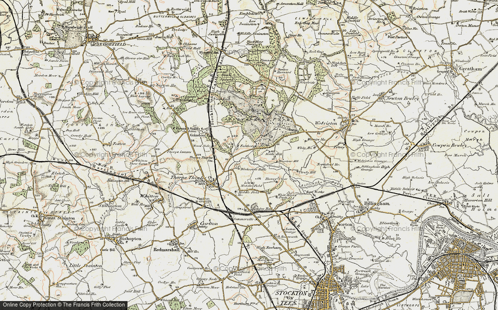 Old Map of Historic Map covering Bottle Hill in 1903-1904
