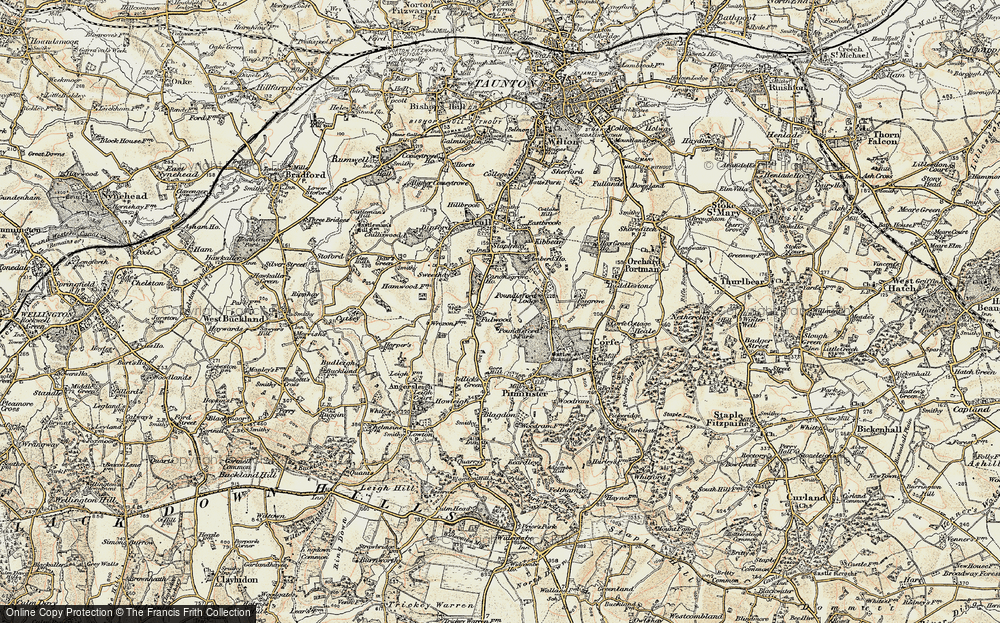 Old Map of Fulwood, 1898-1900 in 1898-1900