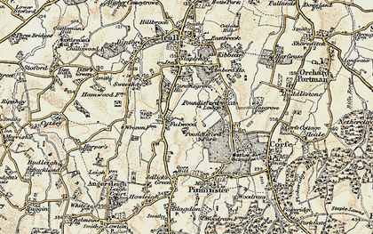 Old map of Fulwood in 1898-1900