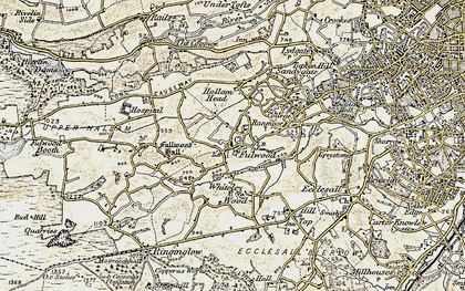 Old map of Whiteley Wood in 1902-1903