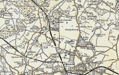 Old map of Funtley in 1897-1899