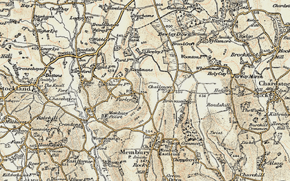 Old map of Furley in 1898-1900