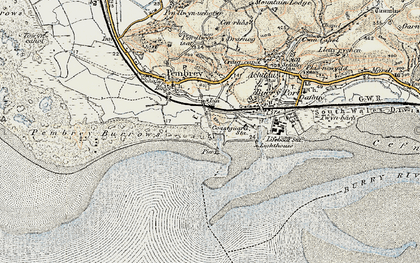 Old map of Furnace in 1900-1901