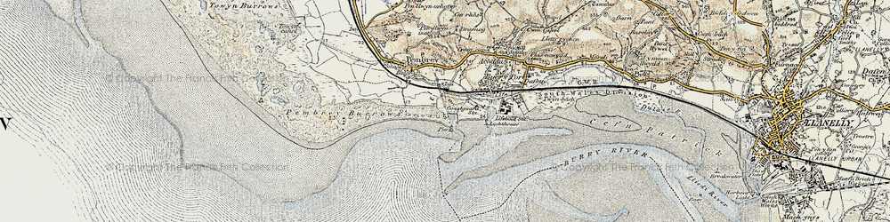 Old map of Furnace in 1900-1901