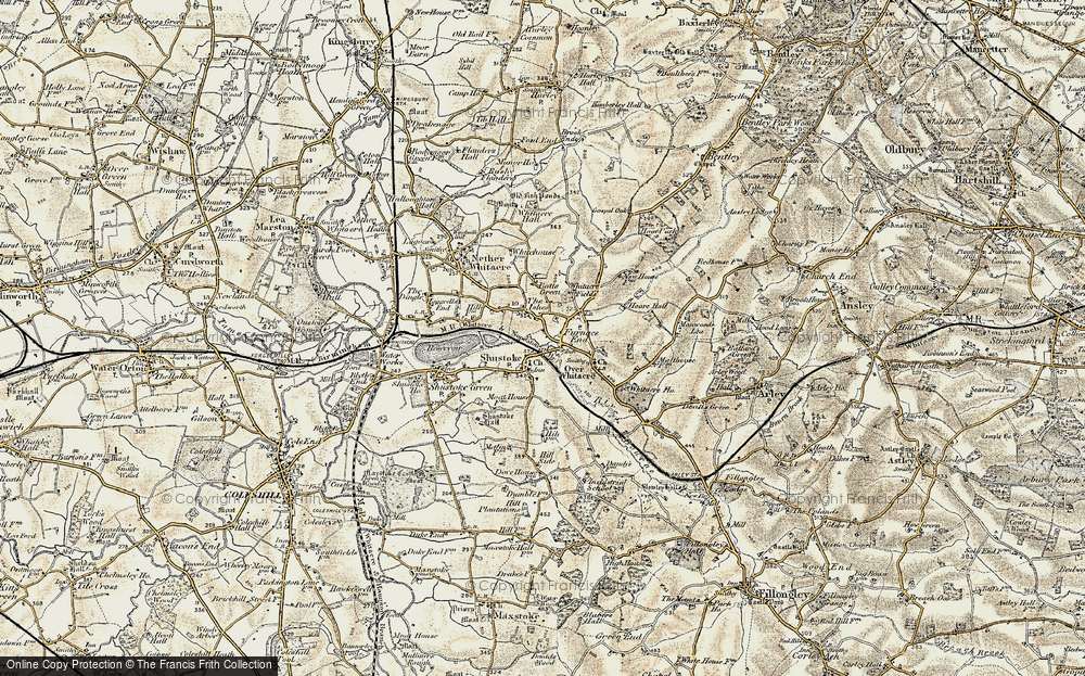 Old Map of Furnace End, 1901-1902 in 1901-1902