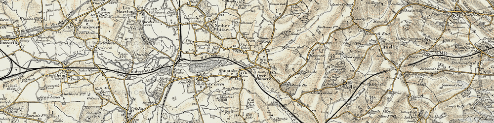 Old map of Furnace End in 1901-1902