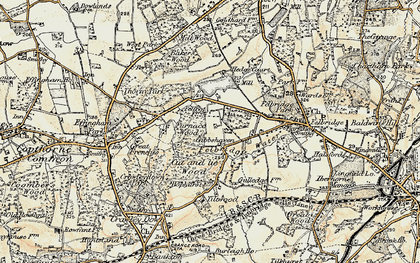 Old map of Furnace Wood in 1898-1902